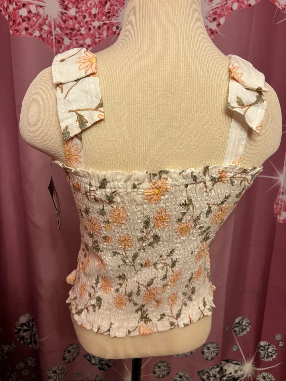 Off-White smocked camisole